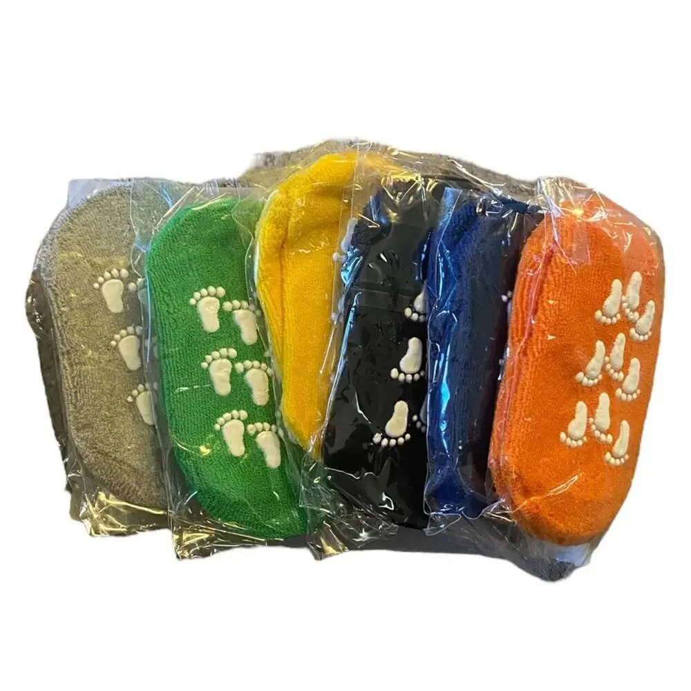 Toddler Little Feet Multi Color 6 Pairs Anti-Slip Ankle Socks One Size
